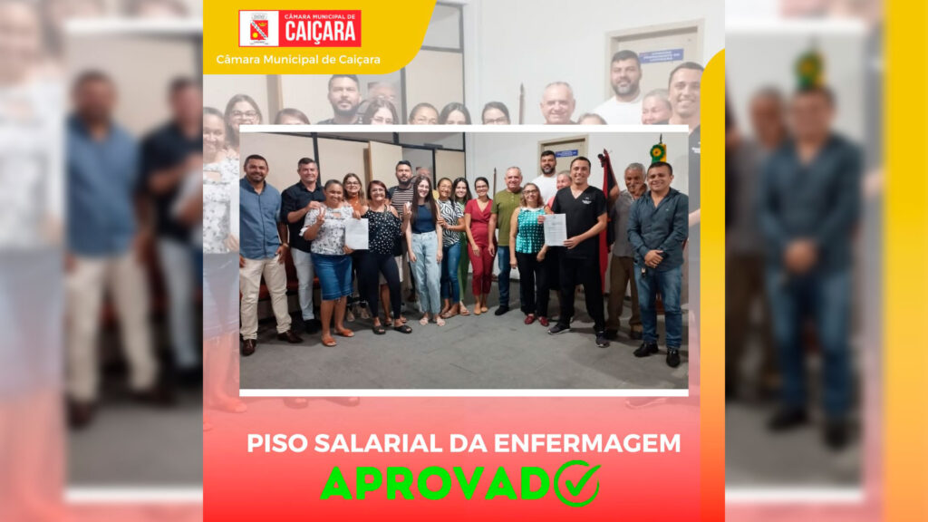 Câmara de Caiçara aprova Piso Nacional da Enfermagem